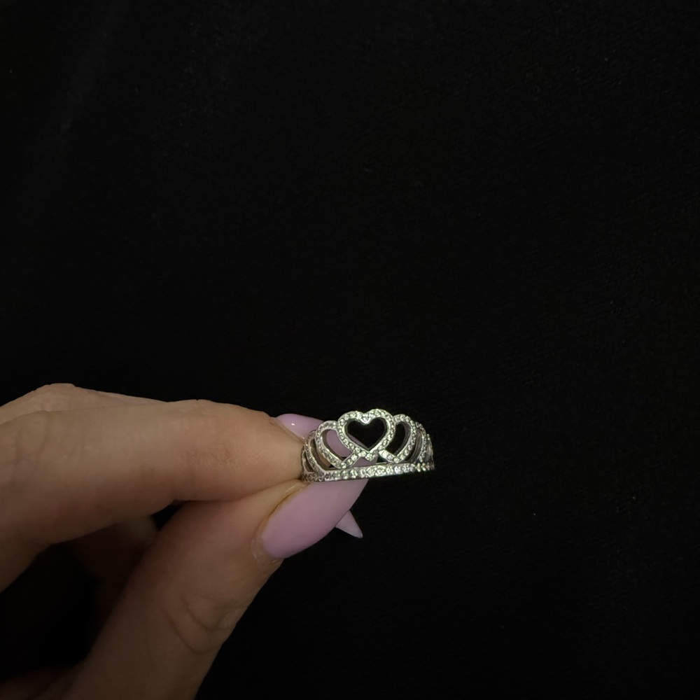 Pandora Hearts Princess Tiara Ring Size 6 - Picture 4 of 7